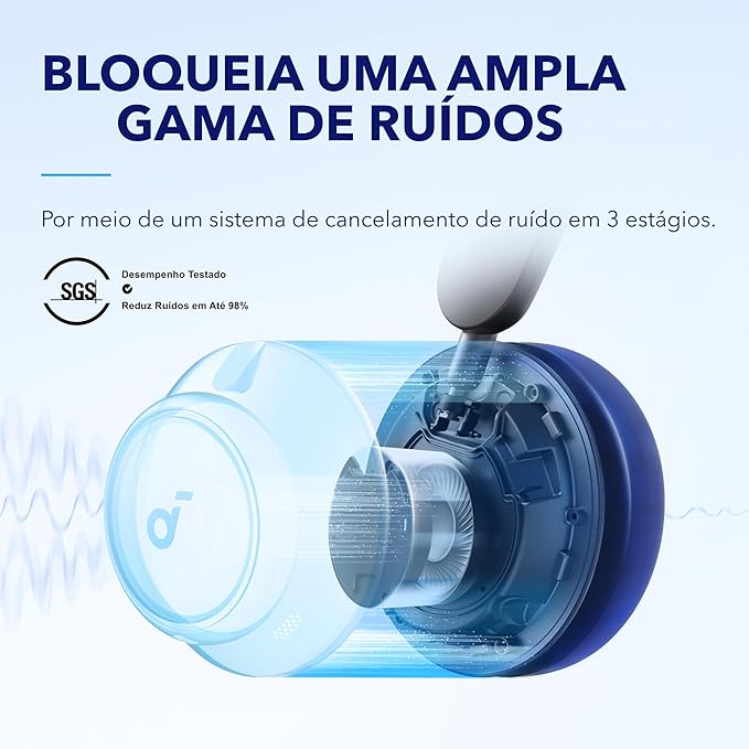 Soundcore by Anker Space Q45 Fones de Ouvido com Cancelamento de Ruído Adaptativo, Redução de Até 98%, 50H de Reprodução, Controle no App, Áudio Hi-Res LDAC, Ajuste Confortável, Bluetooth 5.3 - Imagem 2